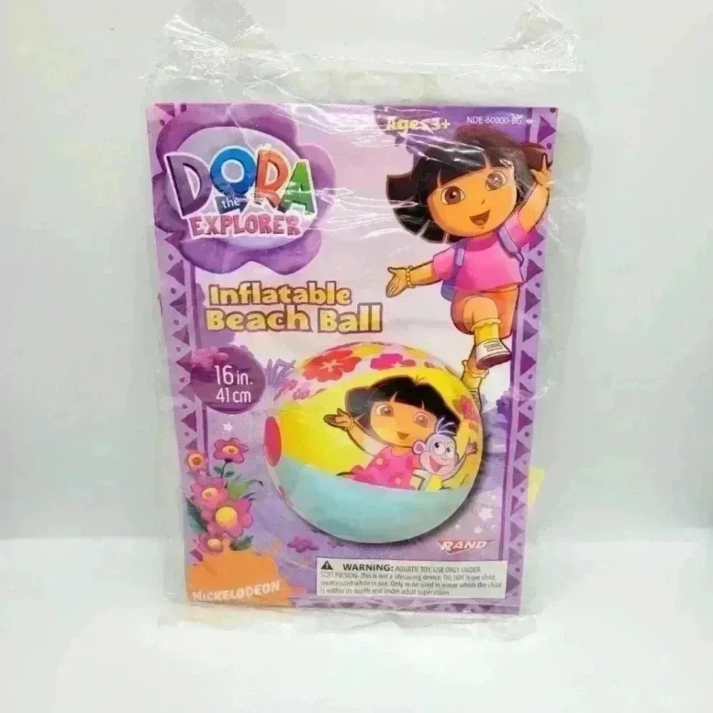 Sealed Bag 16in Dora the Explorer Flowery Kids Beach Ball Nickelodeon New